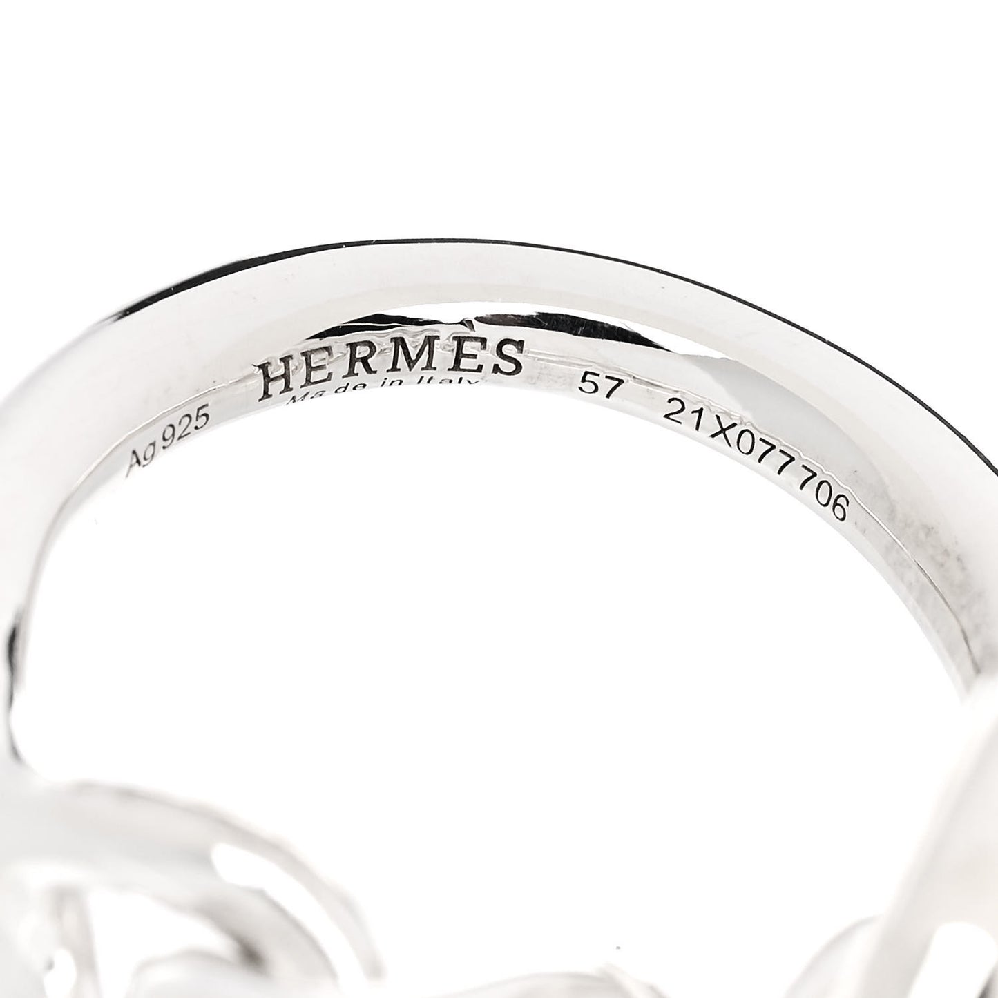 Sterling Silver GM Croisette Ring 57 8