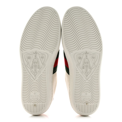 Gucci X FREYA HARTAS Calfskin Miro Soft Web Mythical Creature Embroidered Mens Ace Sneakers 6 New Mystic White 6 of 13