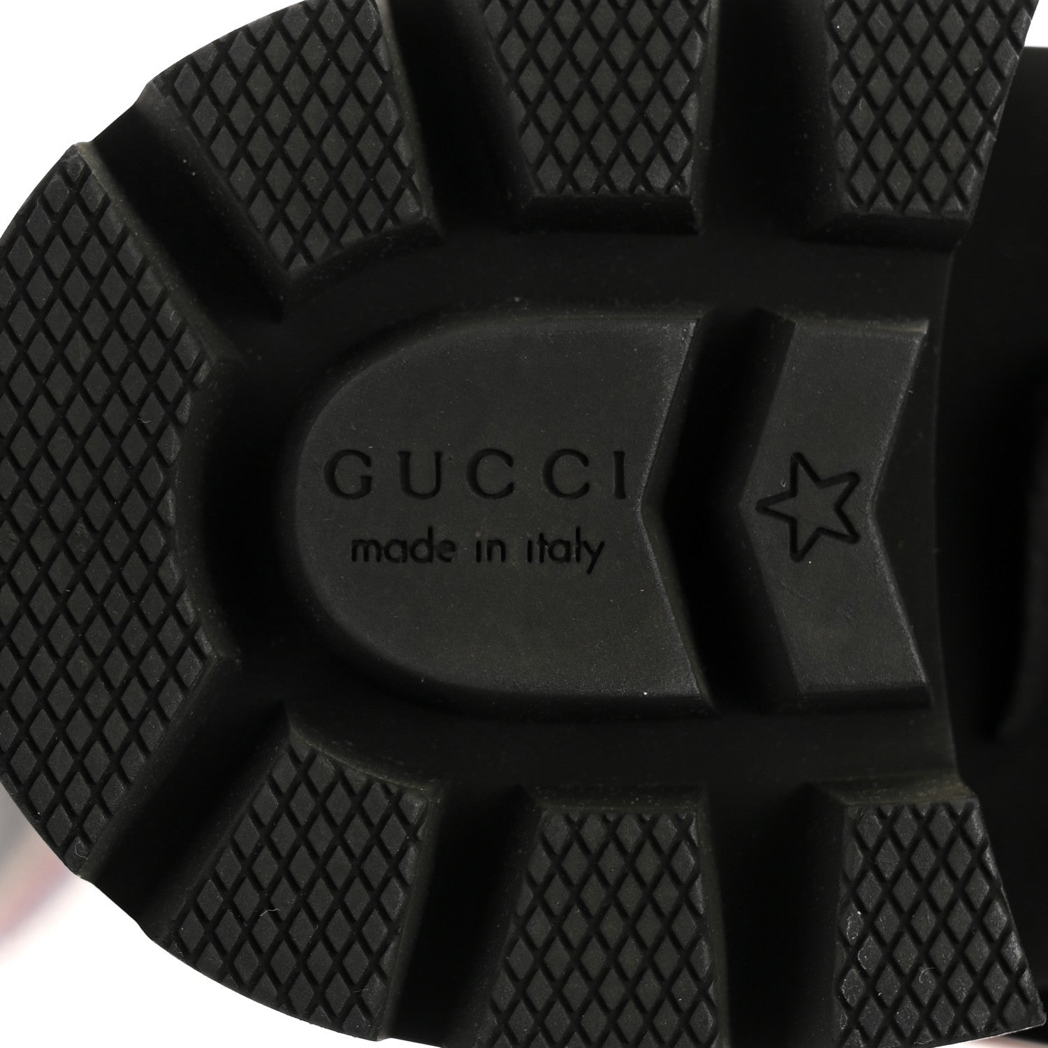 Gucci Calfskin Sylvie Web Womens Lace Up Combat Boots 35.5 Black 8 of 9