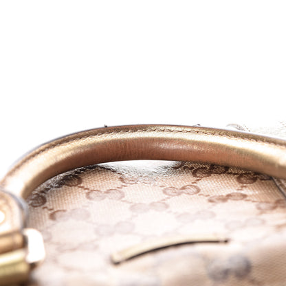Gucci Crystal Monogram Medium Joy Boston Gold 12 of 26