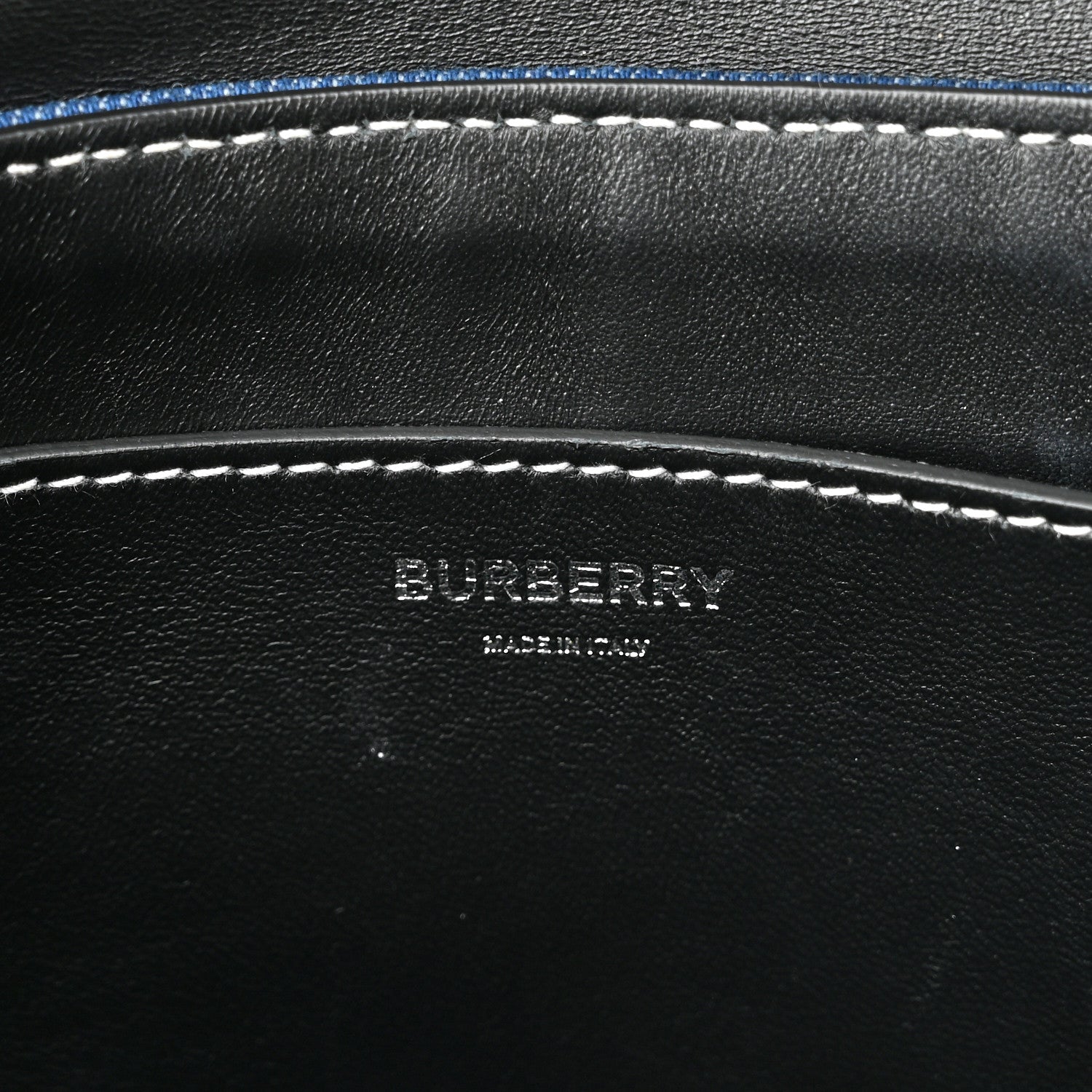 Burberry Denim Medium Print Note Crossbody Bag Blue 6 of 10