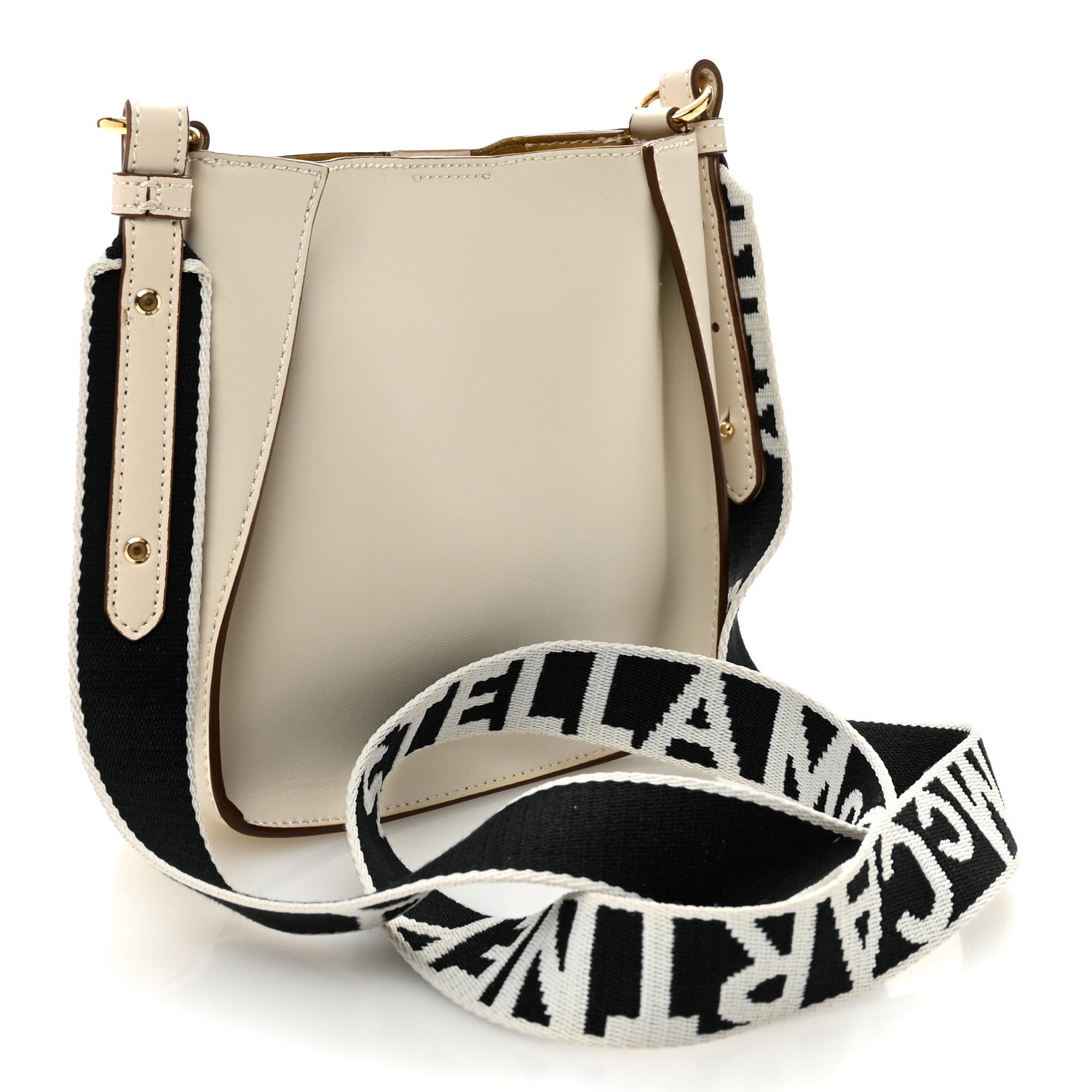 Stella McCartney Eco Alter Nappa Perforated Logo Tiny Crossbody