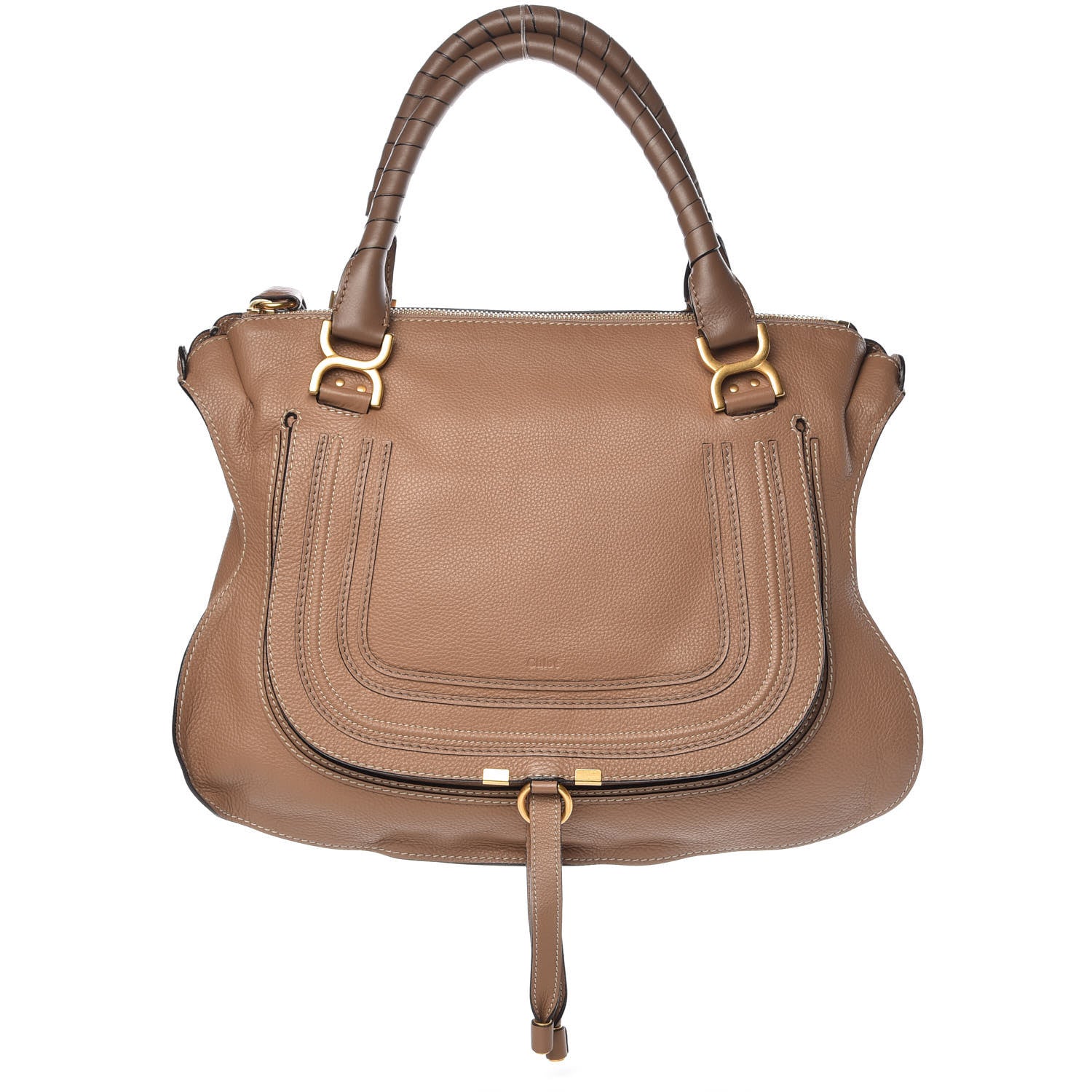 Chloe Calfskin Large Marcie Satchel Nut 1 of 14