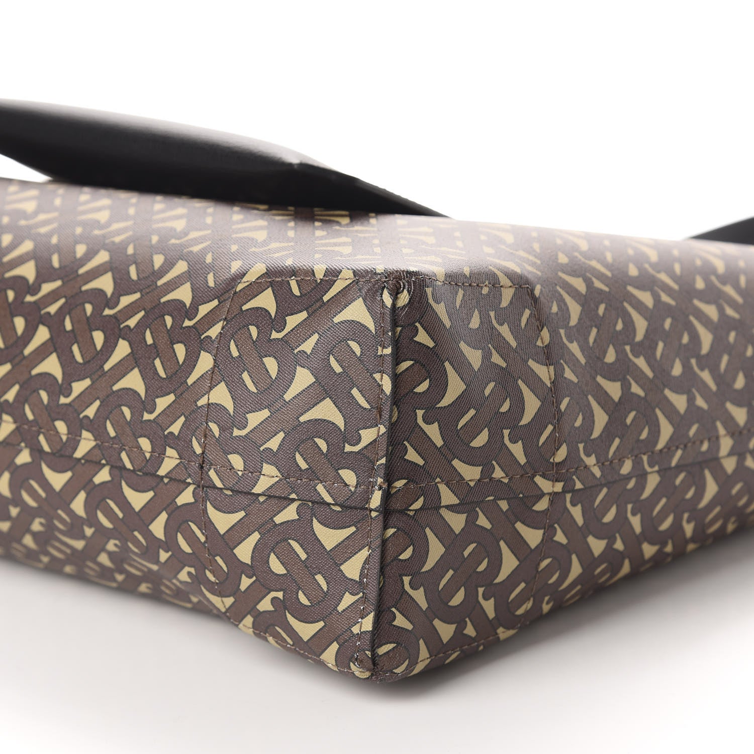 Burberry Calfskin TB Motif Embossed Medium Tote Black 14 of 16