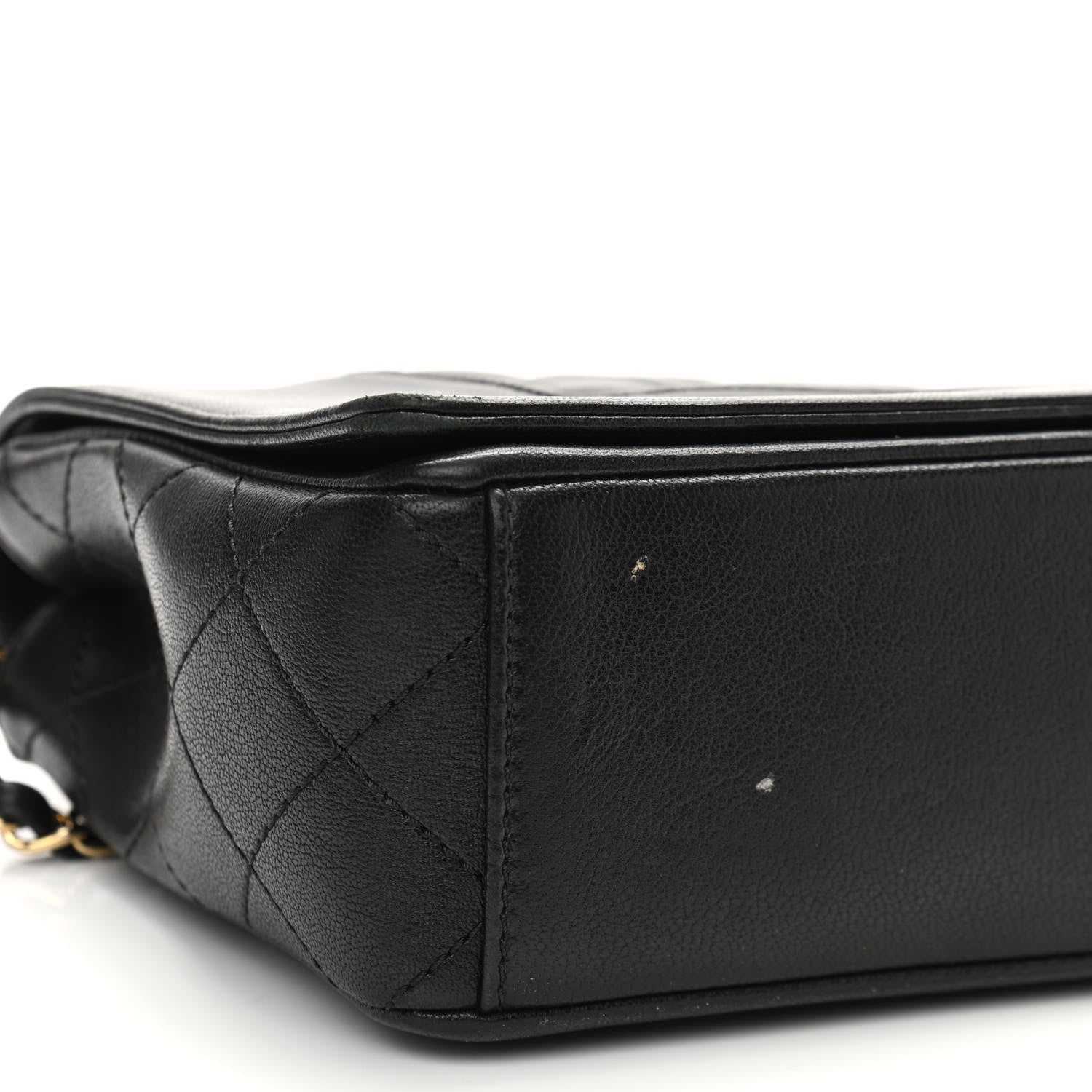 Chanel Sheepskin Quilted Vintage Mademoiselle Flap Black 9 of 15
