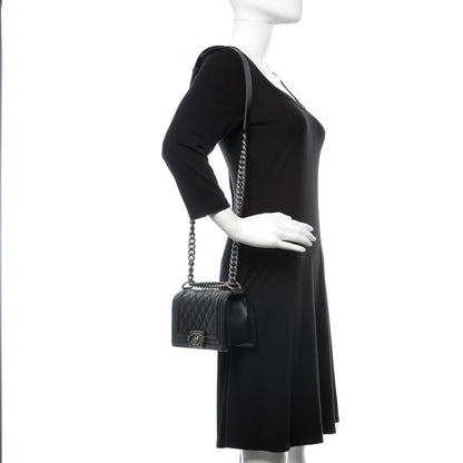 Chanel Caviar Quilted Small Boy Flap Black 2 of 10