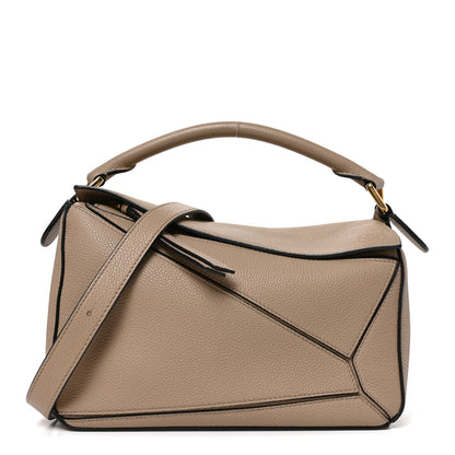 Loewe Grained Calfskin Small Puzzle Bag Sand 1 of 9