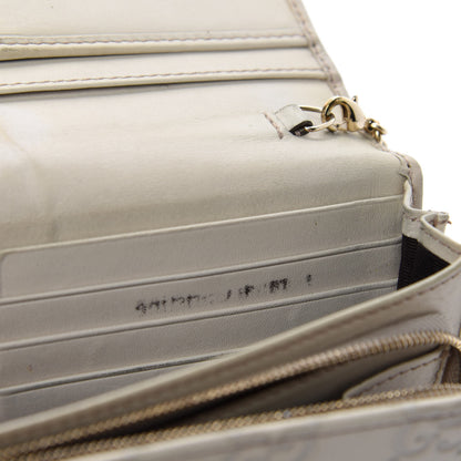 Gucci Guccissima Margaux Calfskin Metal Bar Chain Wallet Off White 12 of 16