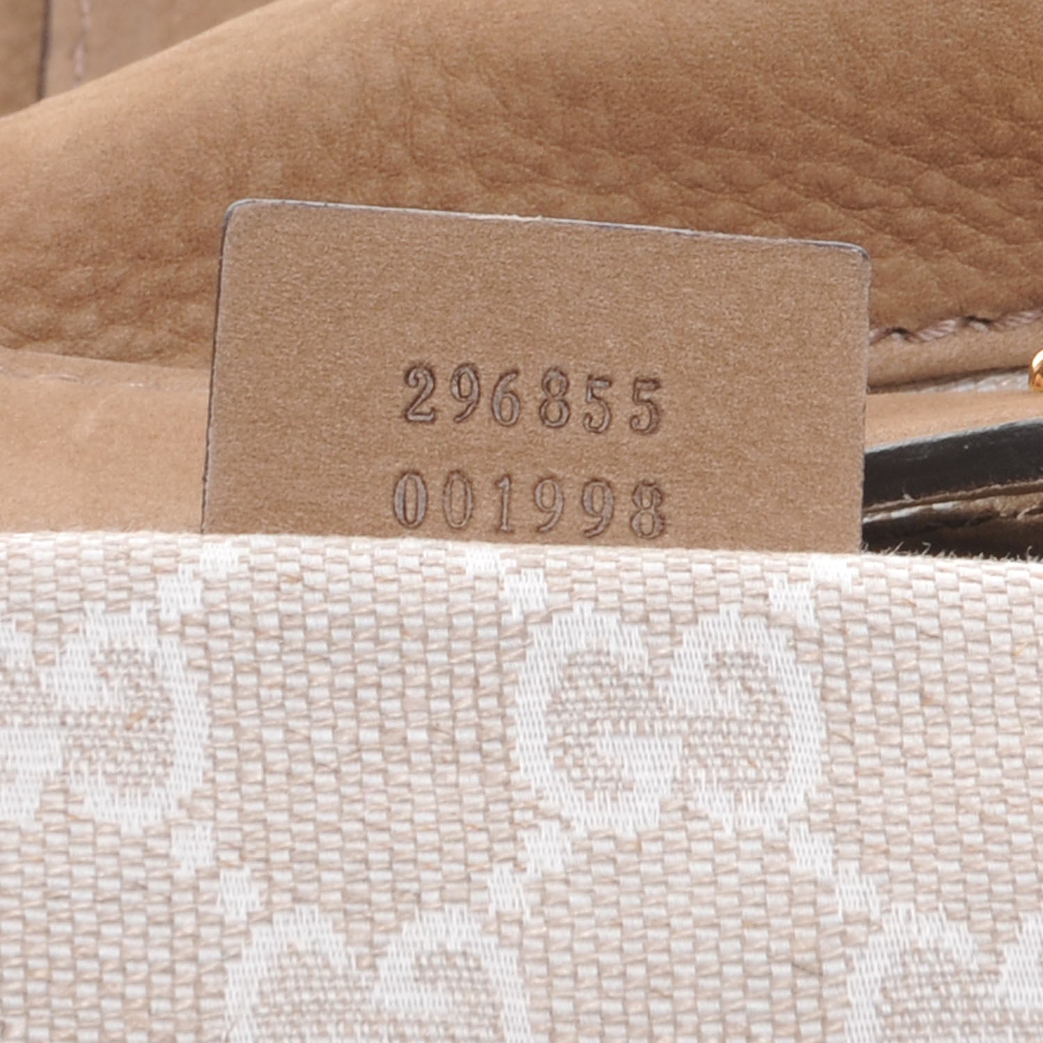 Gucci Nubuck Large Soft Stirrup Shoulder Bag Light Brown 7 of 7