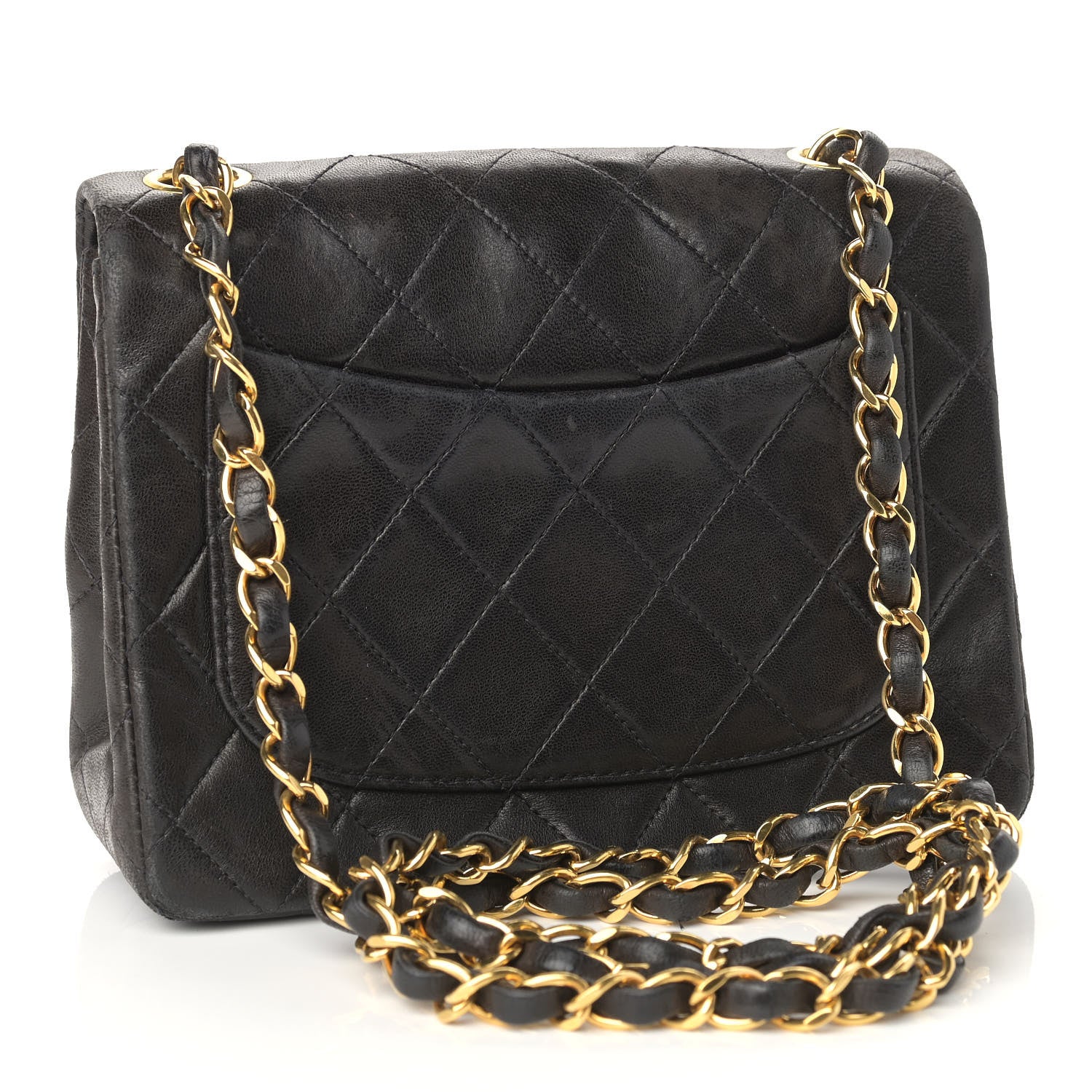 Chanel Lambskin Quilted Mini Square Flap Brown 2 of 10