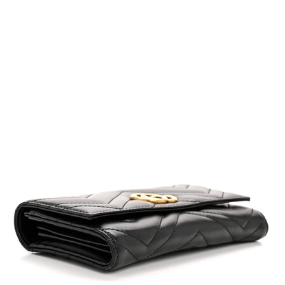 Gucci Calfskin Matelasse GG Marmont Continental Wallet Black 4 of 10