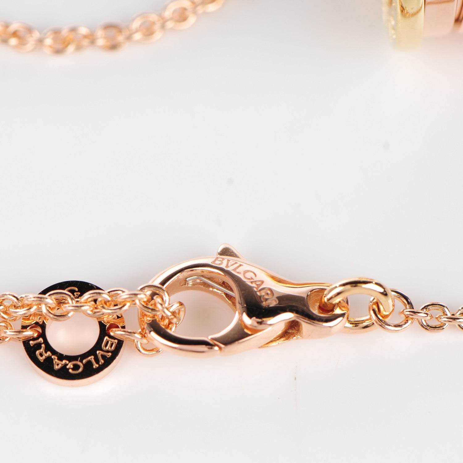 Bulgari 18K Rose White Yellow Gold B.Zero1 Pendant Necklace 4 of 7