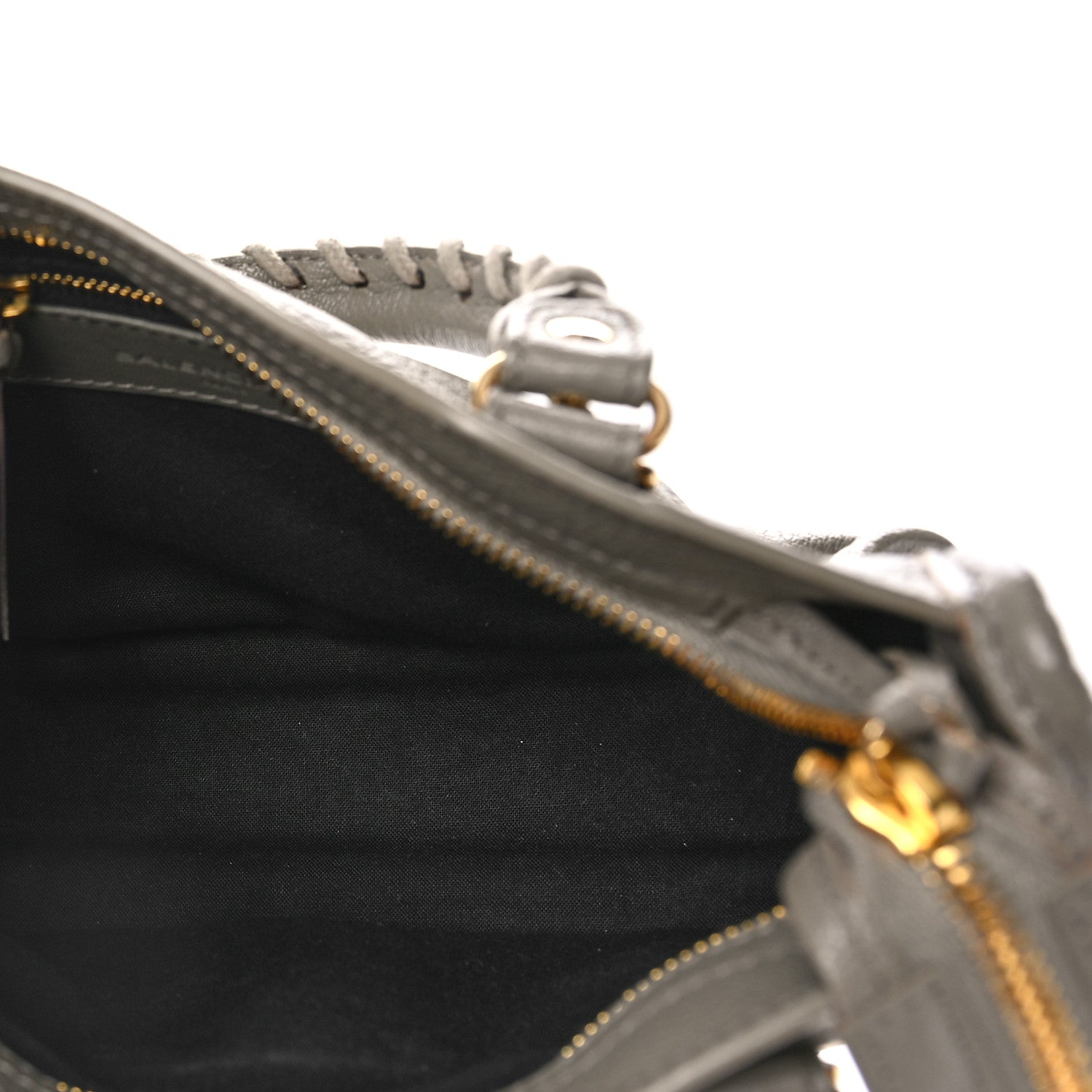 Balenciaga Chevre Gold Metallic Edge Hardware Mini City Gris Taupe 5 of 9