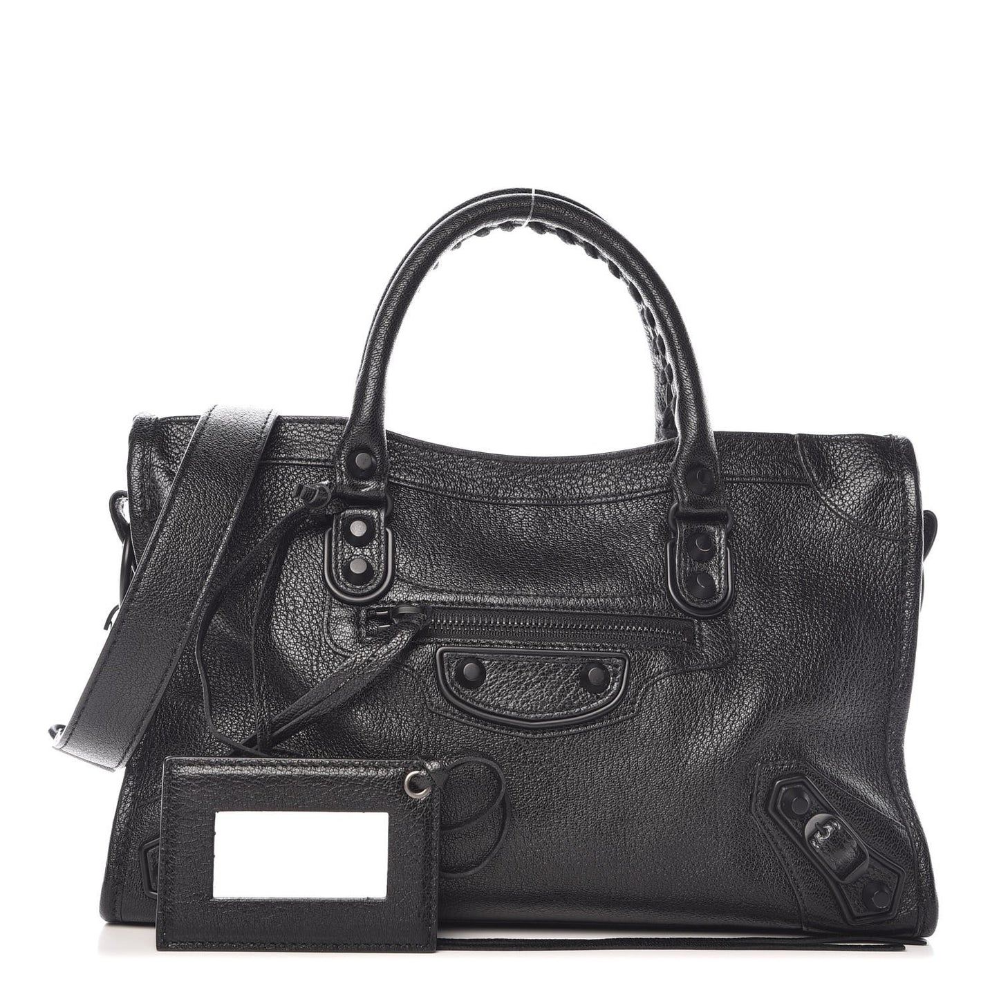 Chevre Black Metallic Edge Hardware S City Black