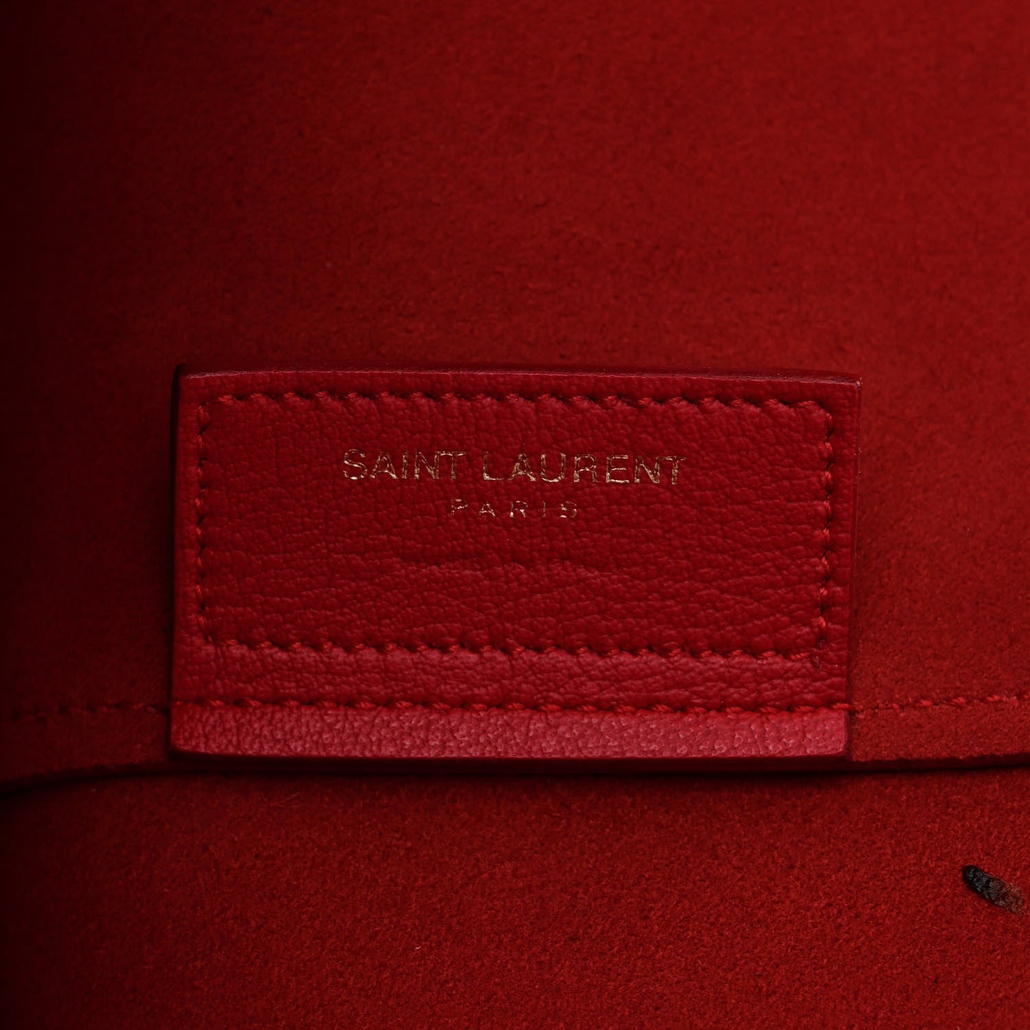Saint Laurent Calfskin Large Shopping Tote Rouge Eros 7 of 13