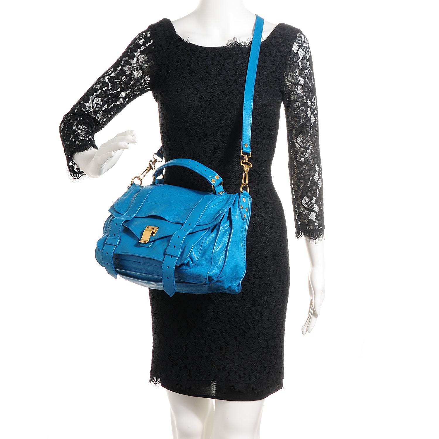 Proenza Schouler Lambskin Medium PS1 Satchel Oahu 2 of 11