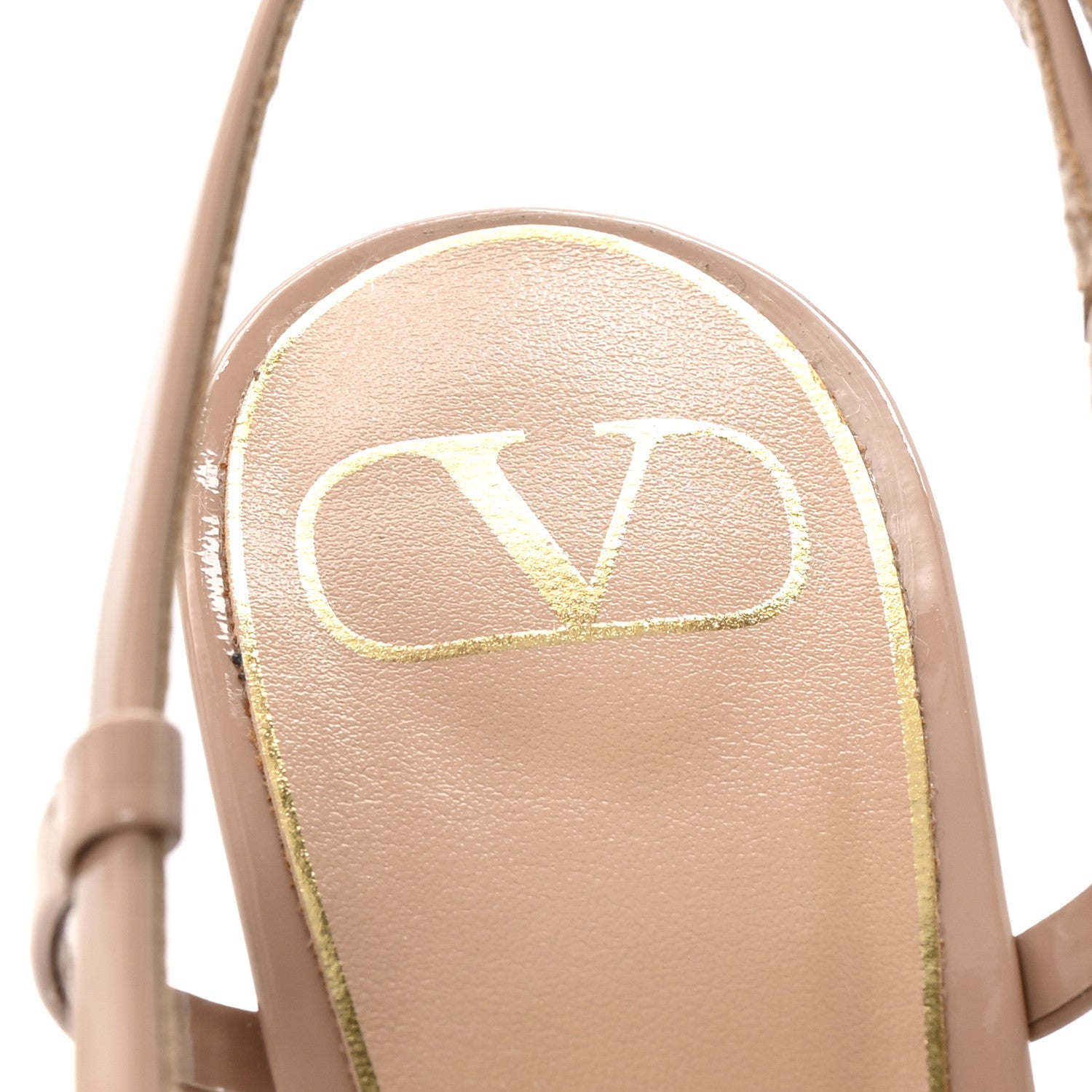 Valentino Garavani Patent Nappa V Logo 80mm Sandals 39.5 Rose 15 of 18