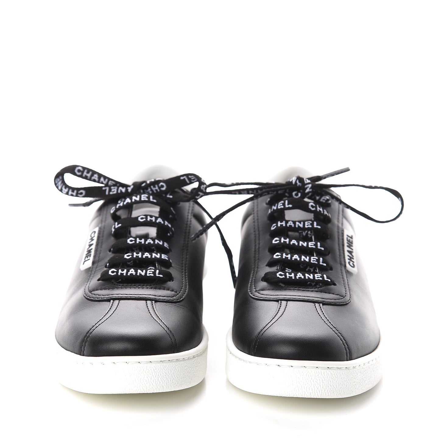 Calfskin CC Womens Sneakers 36 Black