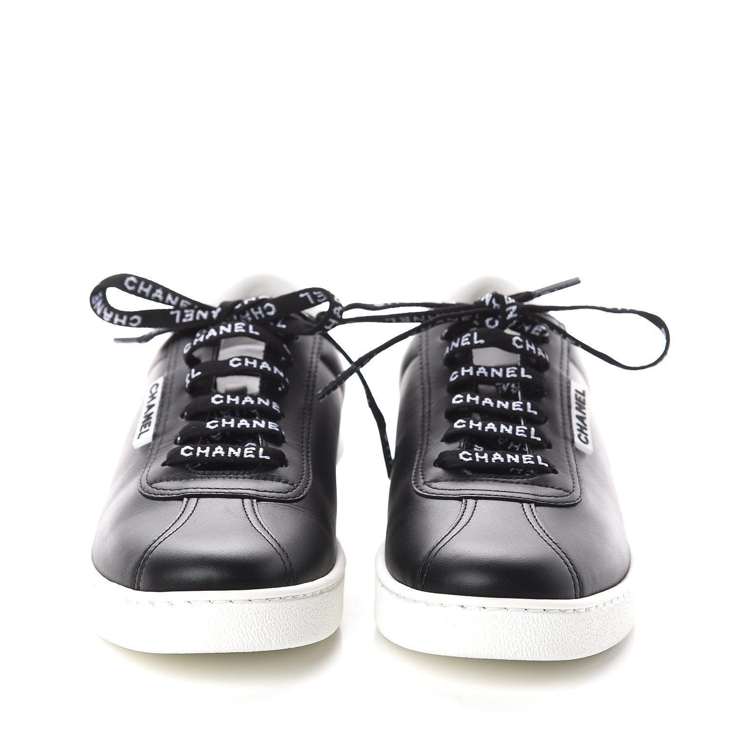 Chanel Calfskin CC Womens Sneakers 36 Black 2 of 7