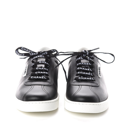 Chanel Calfskin CC Womens Sneakers 36 Black 2 of 7