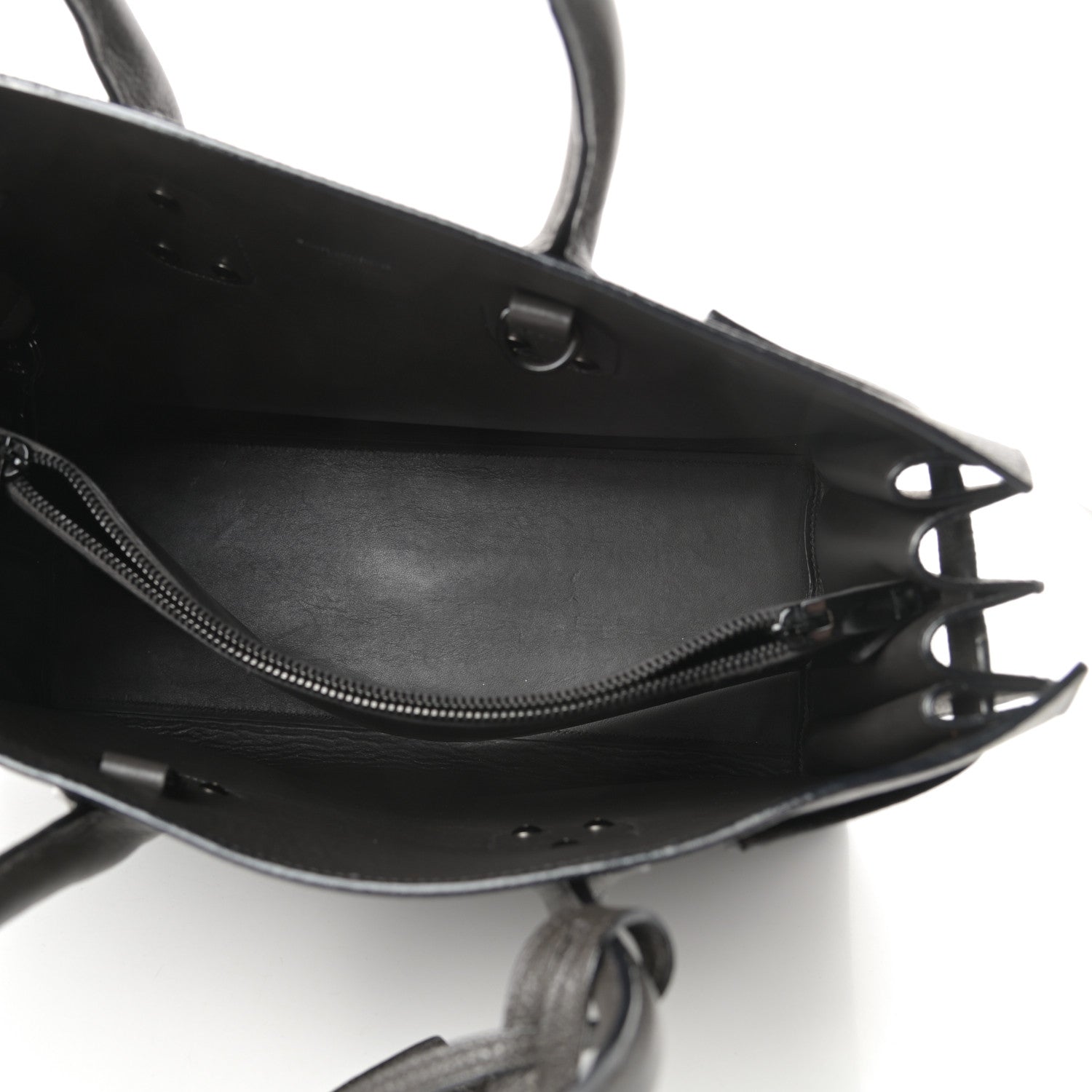 Saint Laurent Grained Calfskin Small Sac De Jour Coal 5 of 13