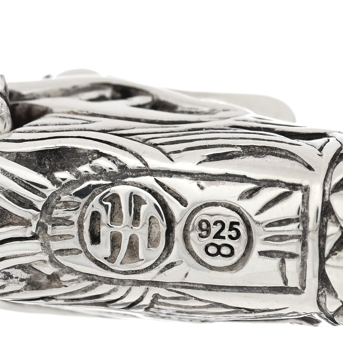Sterling Silver Black Sapphire Dragon Head Legends Naga Bracelet