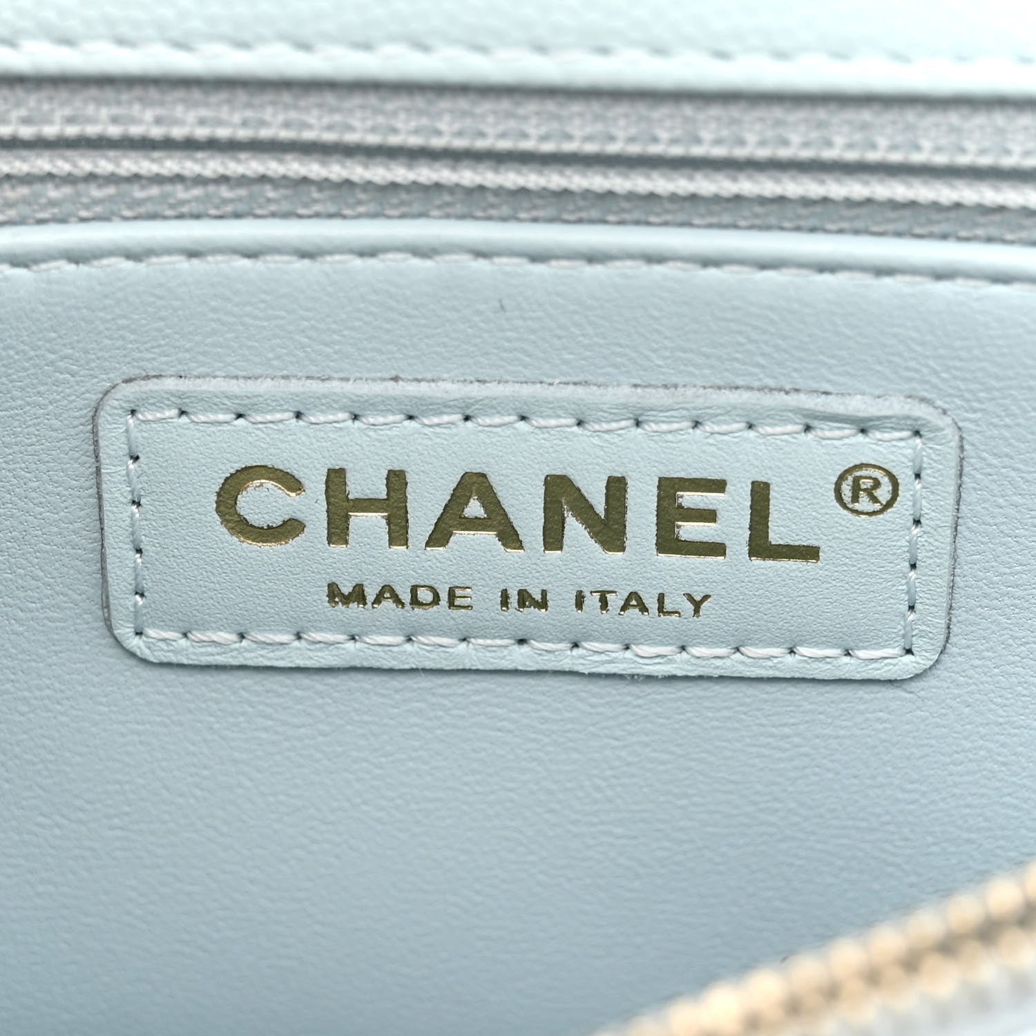 Chanel Caviar Quilted Small Coco Handle Flap Light Blue 6 of 12