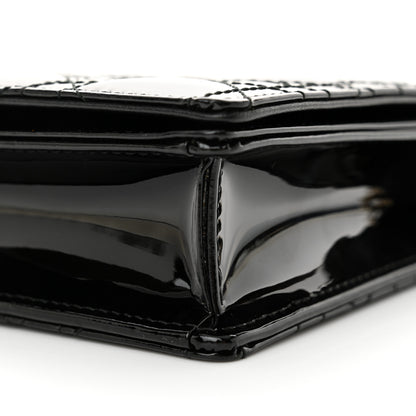 Christian Dior Patent Cannage Lady Dior Pouch Black 11 of 13