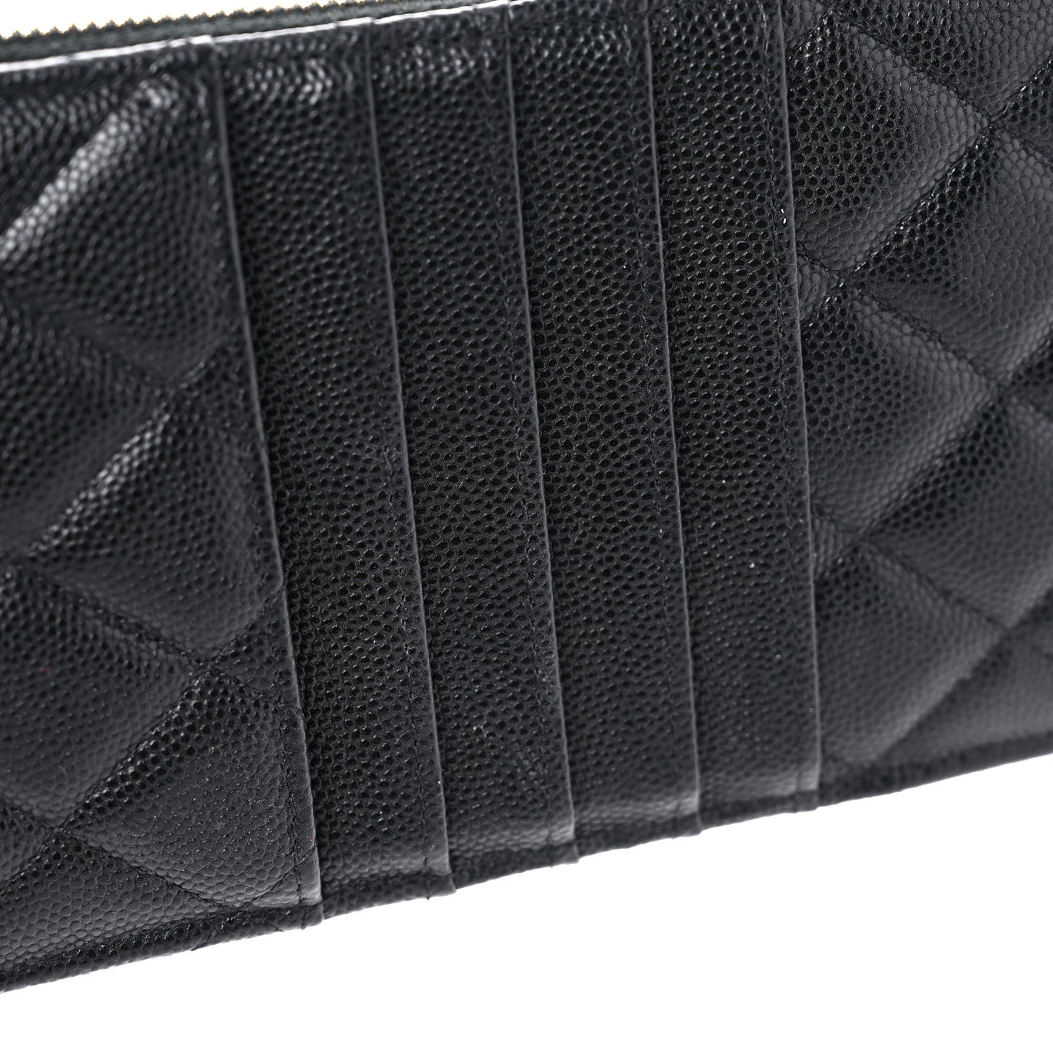 Chanel Caviar Quilted Classic Flat Wallet Pouch Black 8 of 8