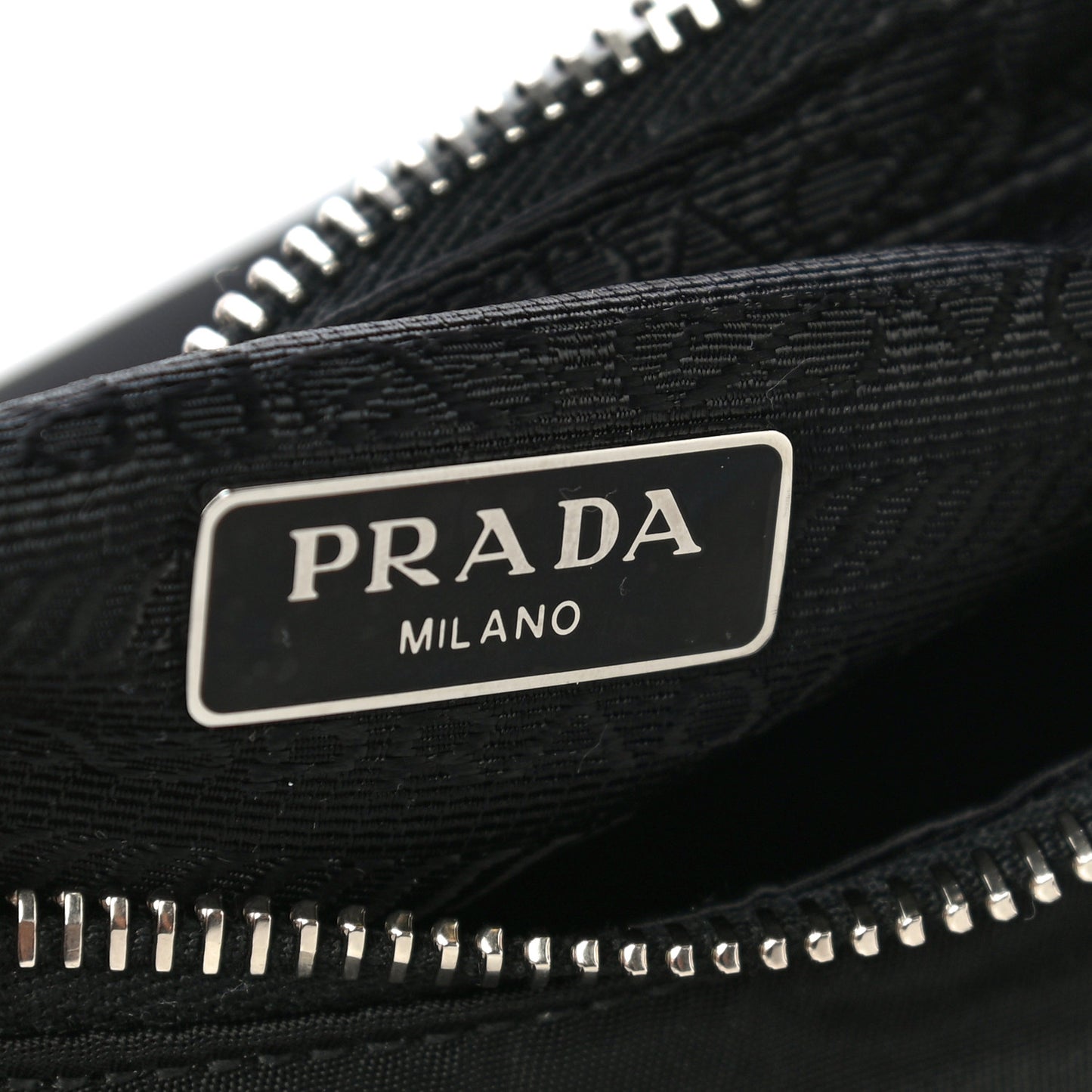 Tessuto Nylon Saffiano Mini Re-Edition 2005 Bag Black
