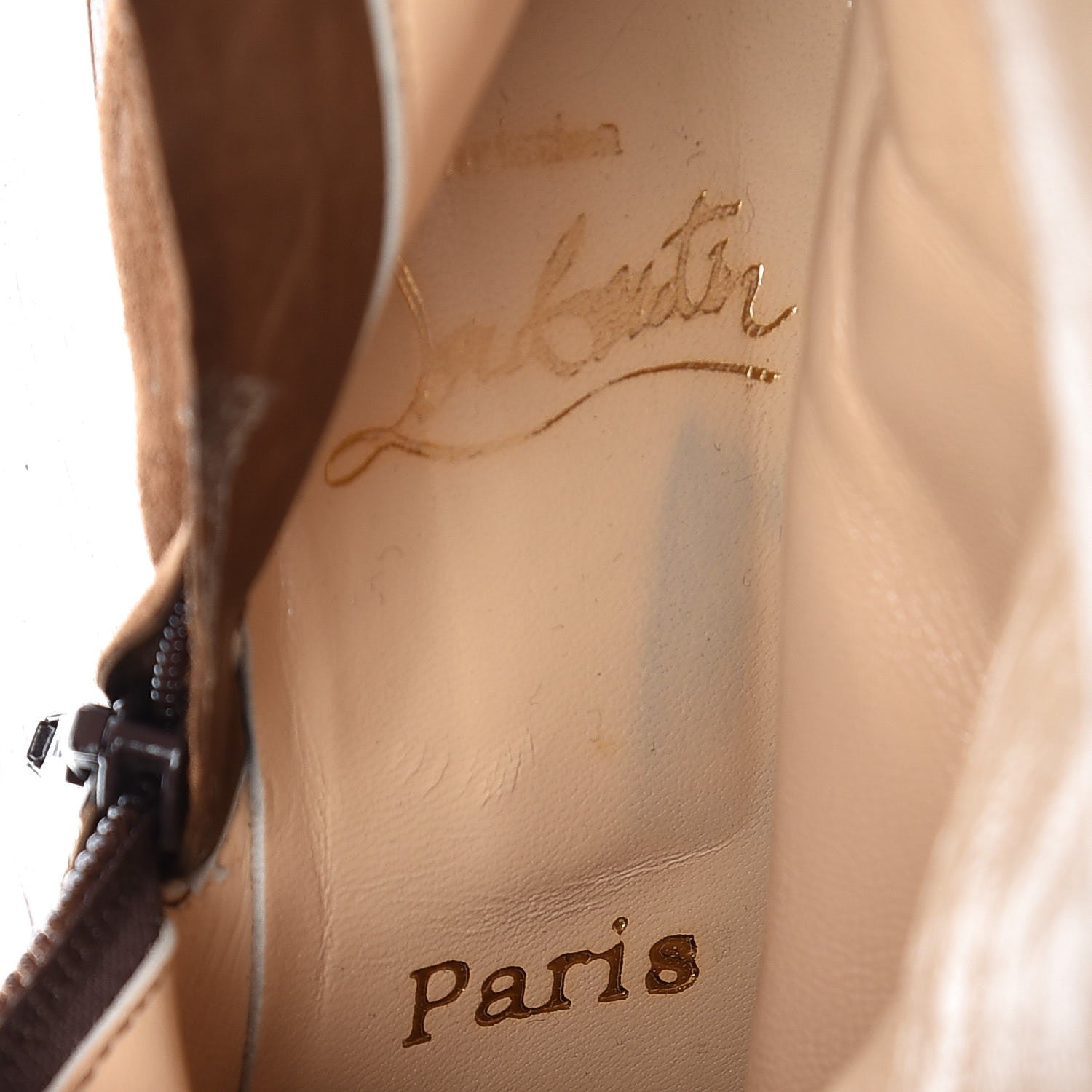 Christian Louboutin Suede Love Story Wedge Boots 37.5 9 of 10