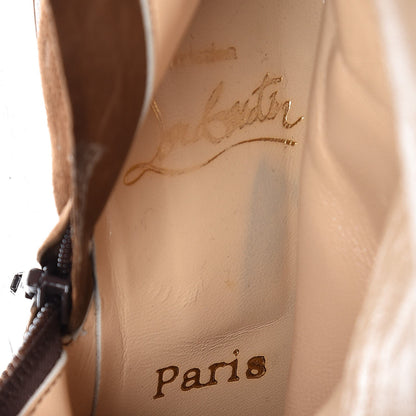 Christian Louboutin Suede Love Story Wedge Boots 37.5 9 of 10