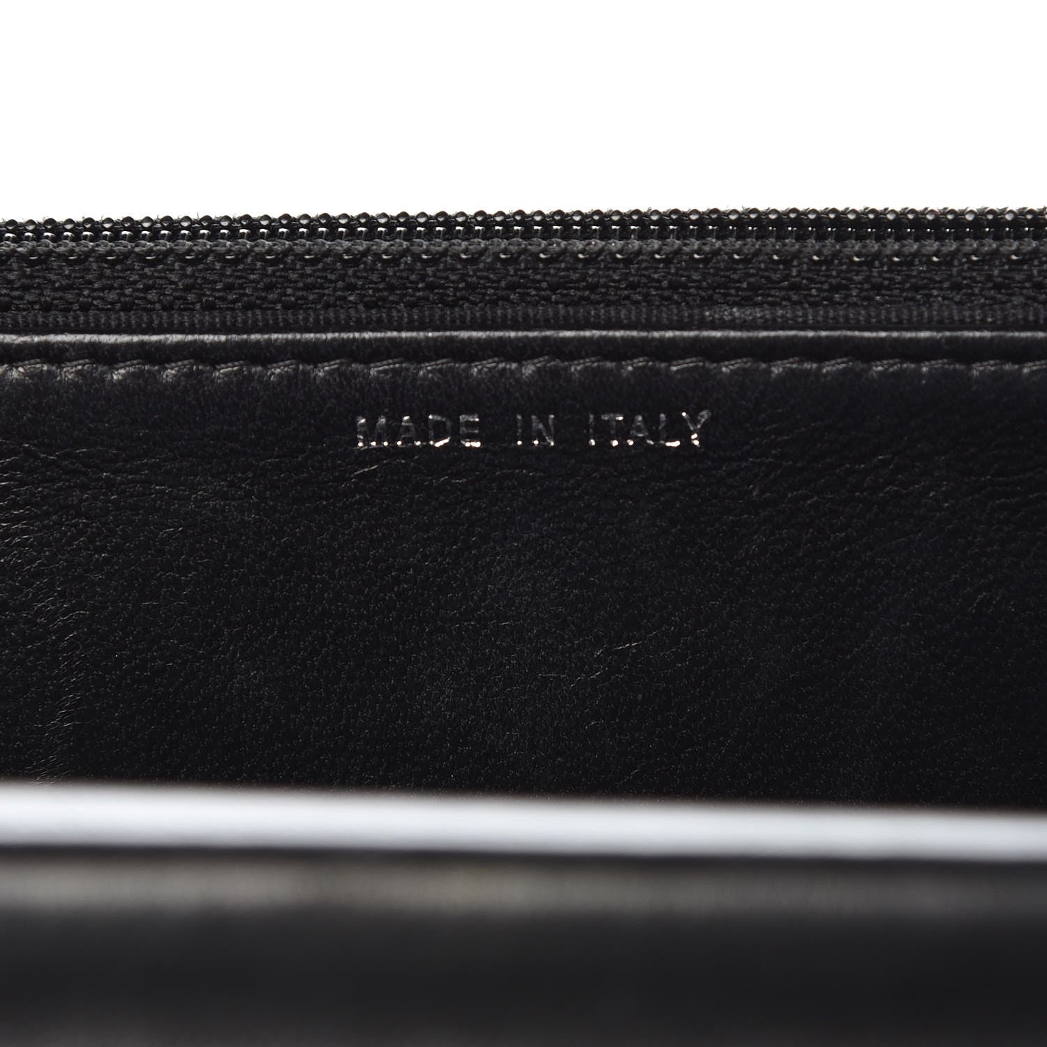 Chanel Lambskin Chevron Quilted Wallet On Chain WOC So Black 7 of 11