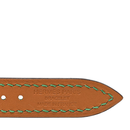 Hermes Barenia 41mm Apple Watch Double Tour Strap Bambou 6 of 7