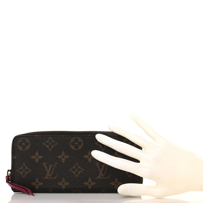 Louis Vuitton Monogram Clemence Wallet Fuchsia 2 of 9