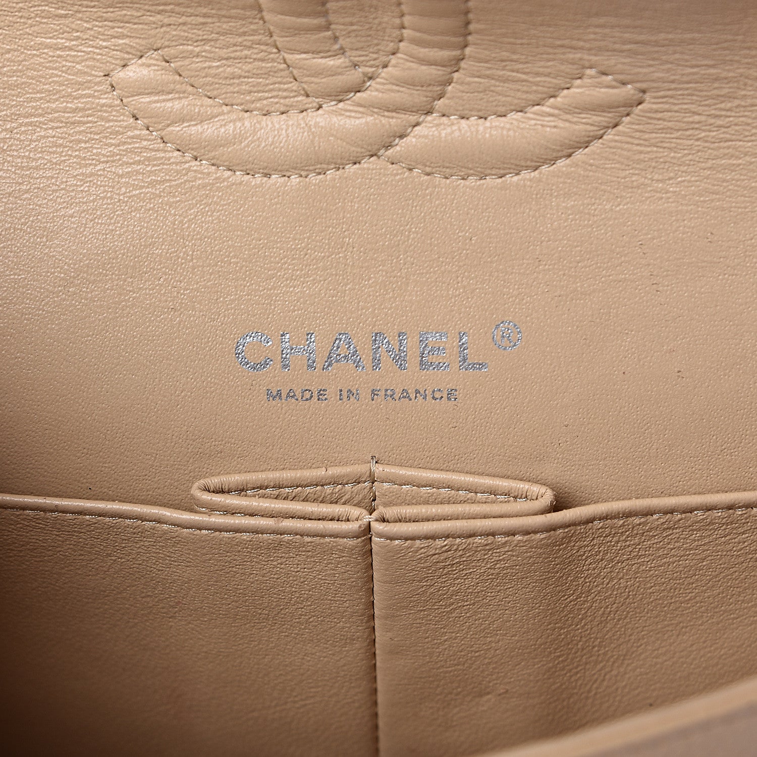 Chanel Caviar Quilted Medium Double Flap Beige Clair 6 of 10