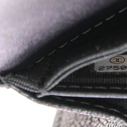 Chanel Iridescent Caviar Quilted Classic Pouch Clutch Black 9 of 13