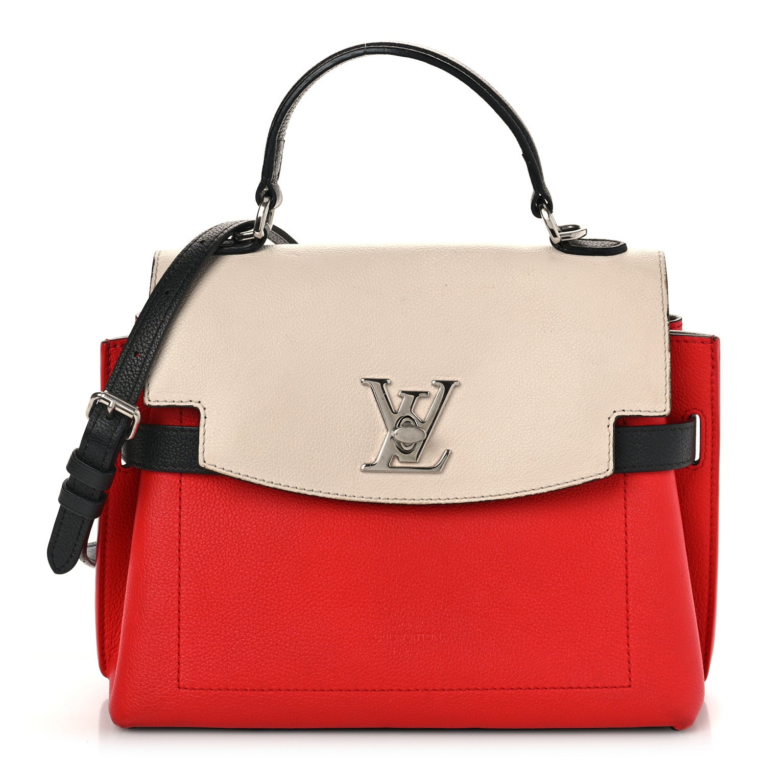 Louis Vuitton Soft Calfskin Lockme Ever BB Kabuki Red Quartz Black 1 of 10