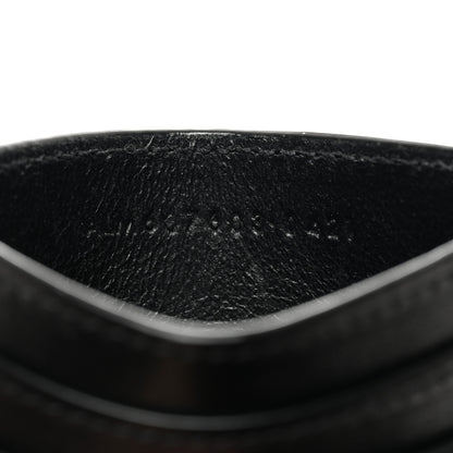Saint Laurent Calfskin Tiny Cassandre Credit Card Case Black 5 of 7