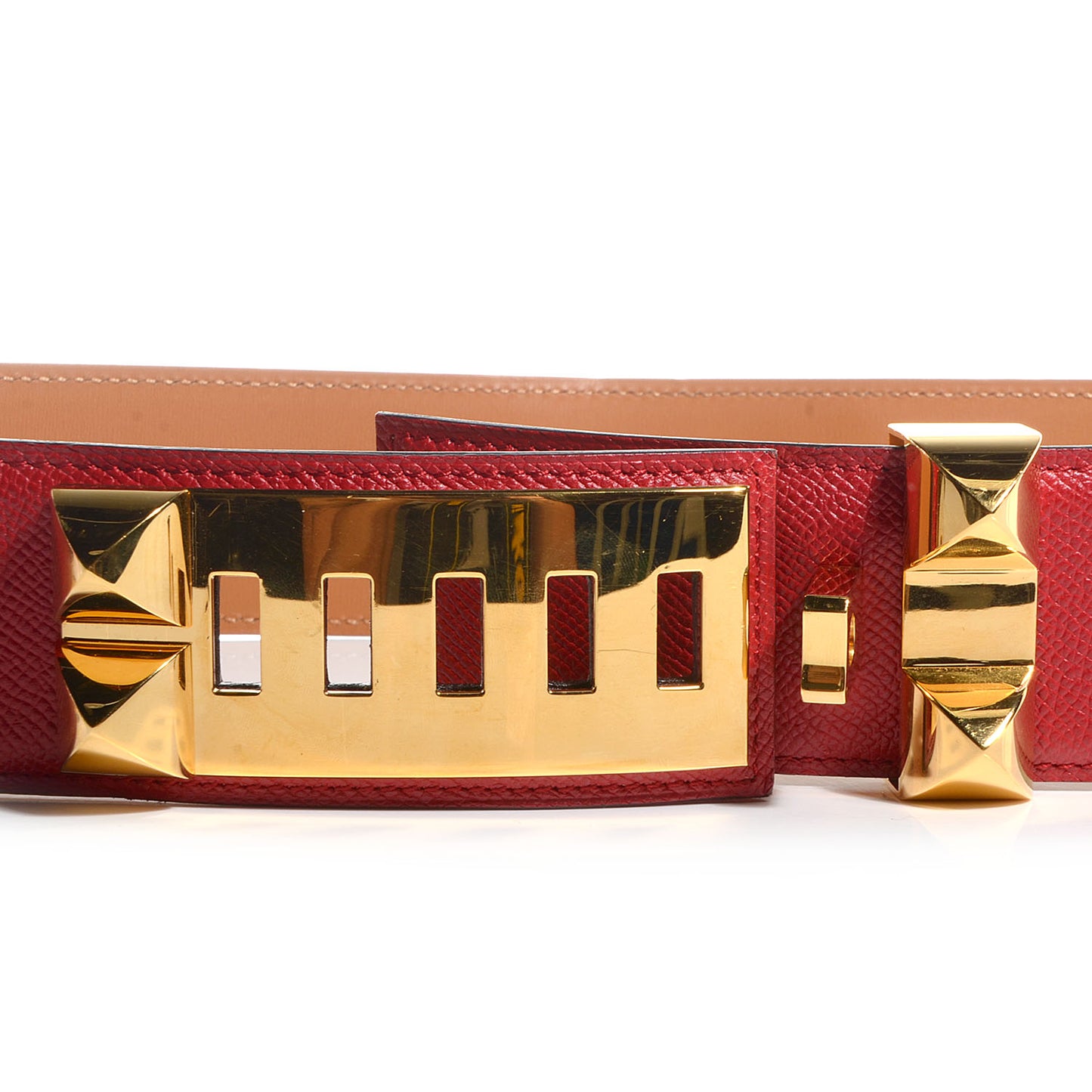 Epsom Collier De Chien CDC Belt 80 Rouge Casaque