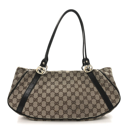 Gucci Monogram Medium GG Twins Shoulder Bag Brown 1 of 11