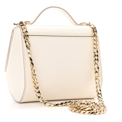 Givenchy Textured Calfskin Mini Pandora Box Chain Crossbody Bag White 2 of 9