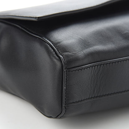 Saint Laurent Smooth Calfskin Suede Medium Reversible Monogram Kate Satchel Black 10 of 15