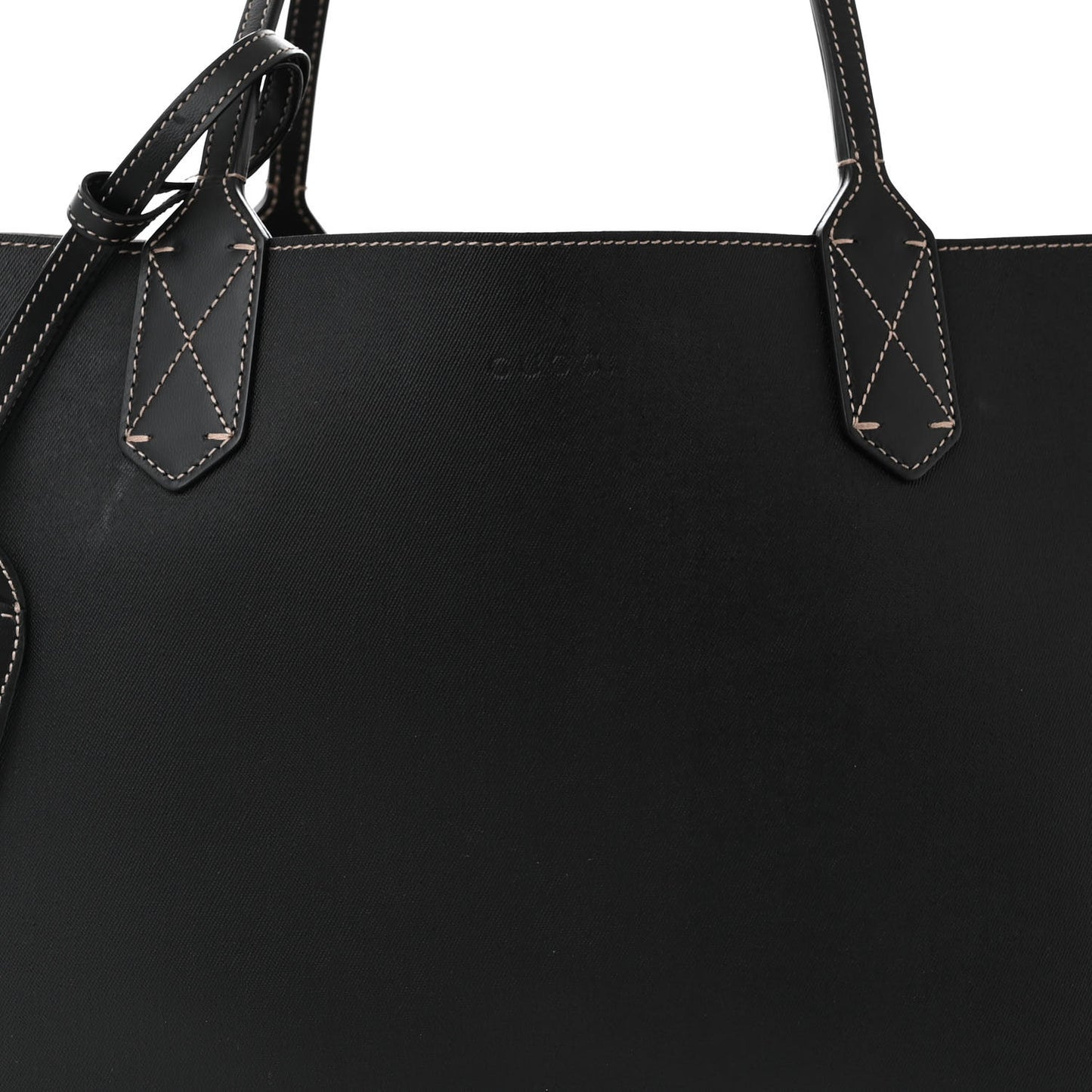 Calfskin GG Supreme Monogram Medium Reversible Tote Black