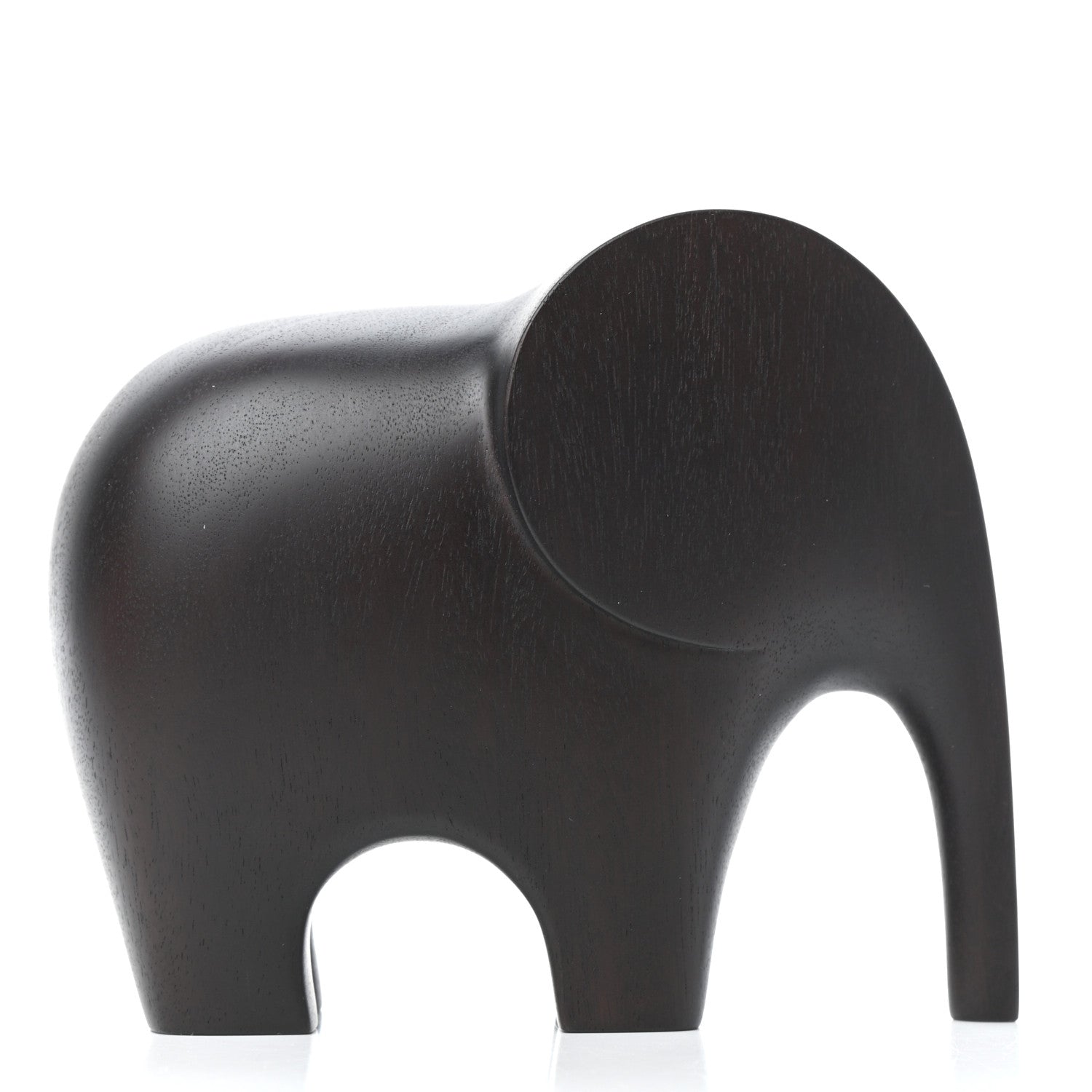 Hermes Mahogany Wood Elephant Lao Paperweight Acajou Ebenise 3 of 7