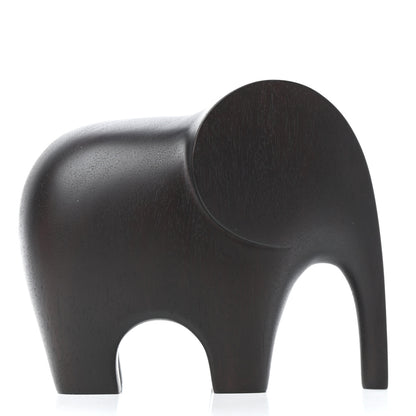 Hermes Mahogany Wood Elephant Lao Paperweight Acajou Ebenise 3 of 7