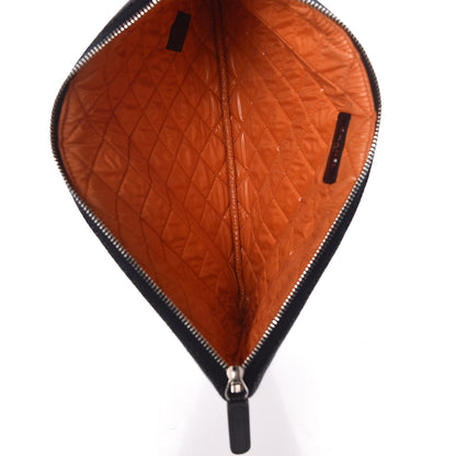 Chanel Denim Medium Deauville Pouch Blue Orange 5 of 8