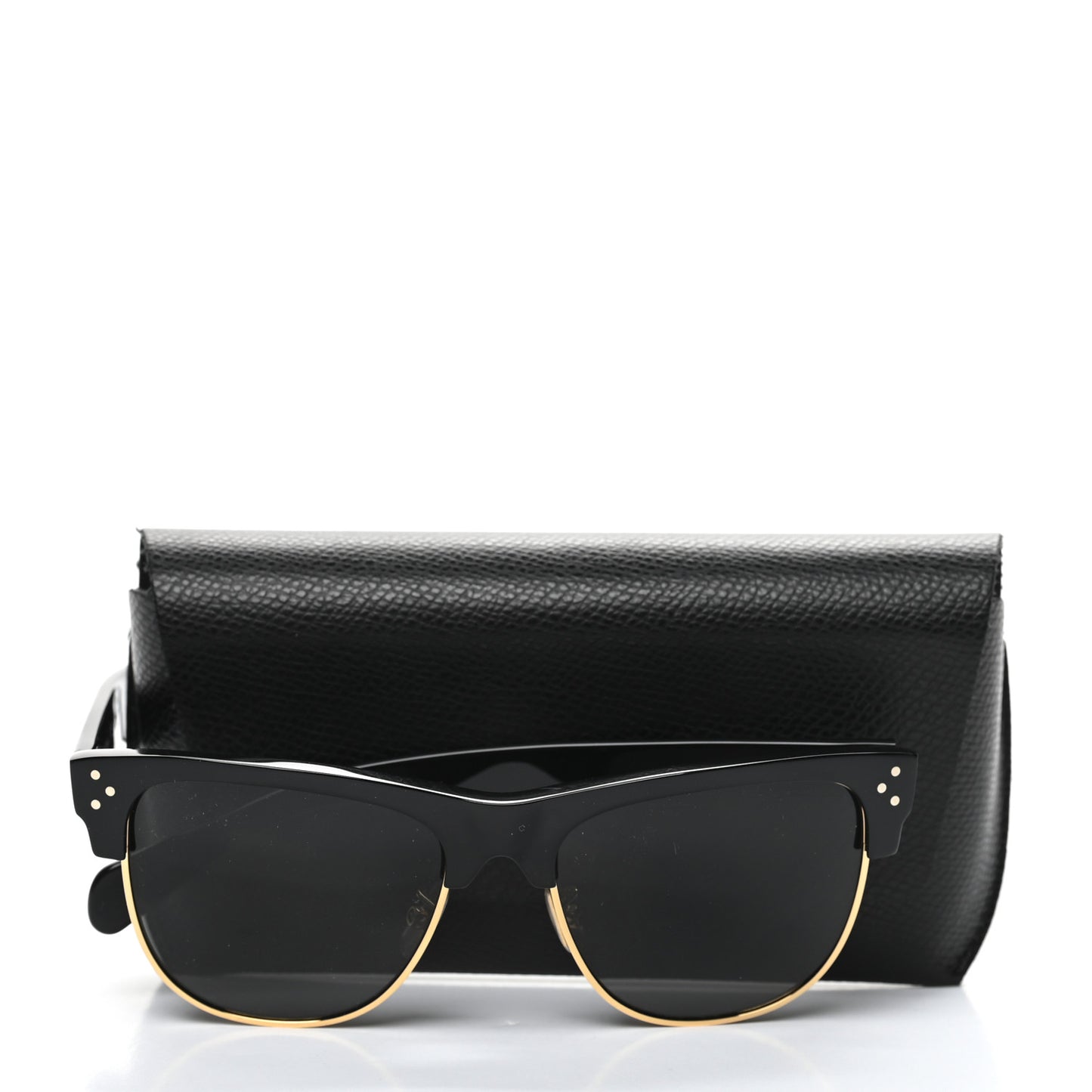Acetate Cat Eye Sunglasses CL40103U Black Gold