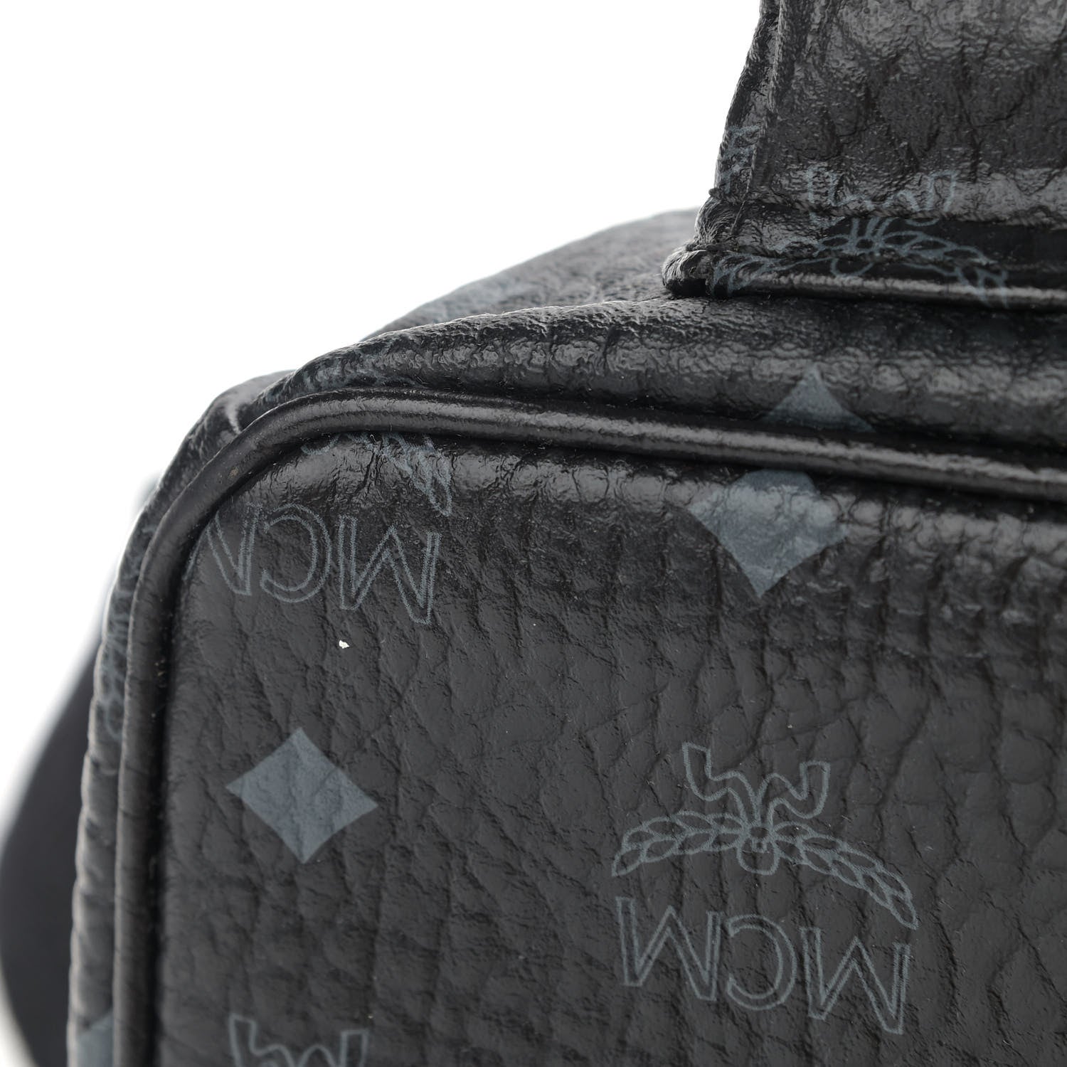MCM Visetos Small Side Stud Stark Backpack Black 12 of 12