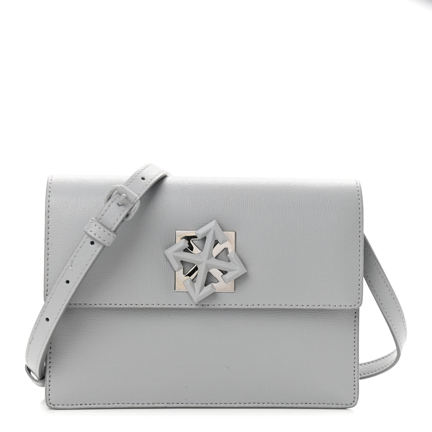 Saffiano Jitney 2.0 Crossbody Bag Grey